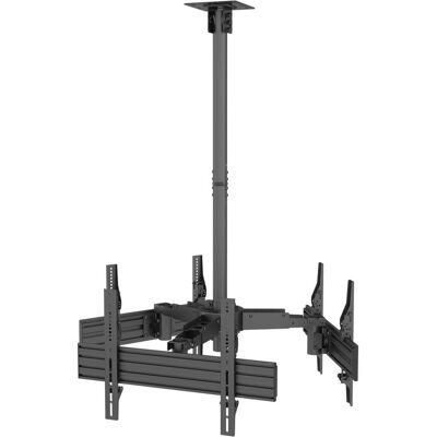 Equip Pro - Klammer - Kunststoff, Aluminium, Stahl - Schwarz - Bildschirmgrösse: 81.3-1 (Decke, 90 kg, 32" - 65"), TV Wandhalterung, Schwarz Equip Pro - Klammer - Kunststoff, Aluminium, Stahl - Schwarz - Bildschirmgrösse: 81.3-1 (Decke, 90 kg, 32" - 65"), TV Wandhalterung, Schwarz