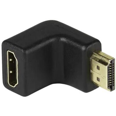 Vivanco HDMI Winkeladapter, 90° (HDMI, HDMI), Video Adapter, Schwarz Vivanco HDMI Winkeladapter, 90° (HDMI, HDMI), Video Adapter, Schwarz