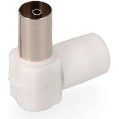 EDM Bended socekt tv 9,5mm packed, TV Zubehör, Weiss EDM Bended socekt tv 9,5mm packed, TV Zubehör, Weiss