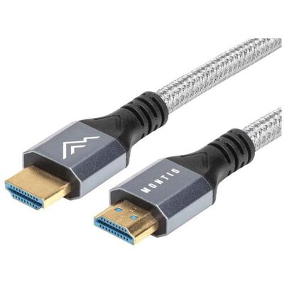 Montiss Kabel HDMI-HDMI 2.1 8K 3m Montis MT165-3 (3 m), Videokabel, Schwarz Montiss Kabel HDMI-HDMI 2.1 8K 3m Montis MT165-3 (3 m), Videokabel, Schwarz