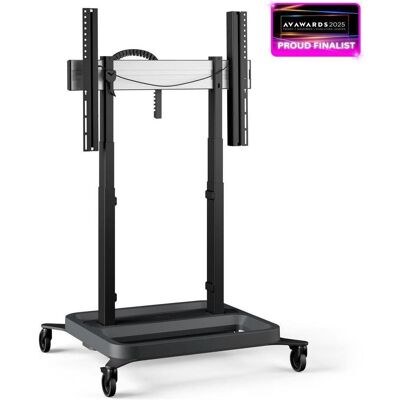 Vogel´s Trolley motoris. Lift, 80mm/s, DC, Schwa (120 kg, 55" - 98"), TV Ständer, Schwarz Vogel´s Trolley motoris. Lift, 80mm/s, DC, Schwa (120 kg, 55" - 98"), TV Ständer, Schwarz