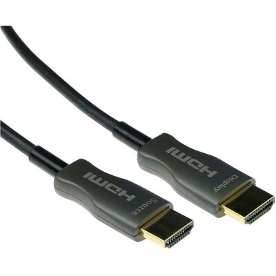 ACT 70 meter HDMI Premium 8K Hybrid cable HDMI-A male - HDMI-A male. (70 m), Videokabel, Schwarz ACT 70 meter HDMI Premium 8K Hybrid cable HDMI-A male - HDMI-A male. (70 m), Videokabel, Schwarz