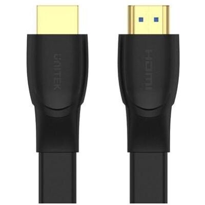 Unitek KABEL HDMI 2.0 4K60HZ PŁASKI 1 5M (1.50 m), Videokabel, Schwarz Unitek KABEL HDMI 2.0 4K60HZ PŁASKI 1 5M (1.50 m), Videokabel, Schwarz