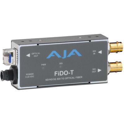AJA FiDO-T Single Channel SDI to Fiber with Looping SDI Output, Video Converter AJA FiDO-T Single Channel SDI to Fiber with Looping SDI Output, Video Converter
