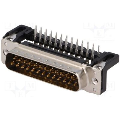 Harting Steckverbinder: D-Sub PIN: 25 Buchse männlich auf PCB THT, Elektronikkabel + Stecker Harting Steckverbinder: D-Sub PIN: 25 Buchse männlich auf PCB THT, Elektronikkabel + Stecker
