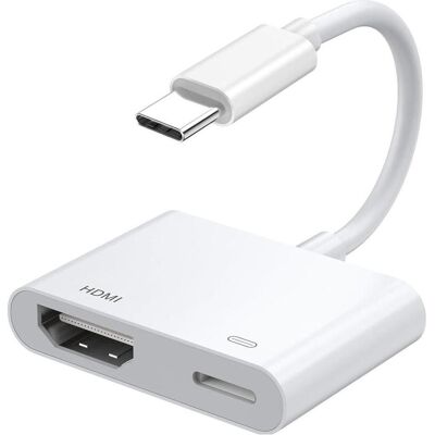 PowerGuard Travel (HDMI, USB Typ-C, 12 cm), Data + Video Adapter, Weiss PowerGuard Travel (HDMI, USB Typ-C, 12 cm), Data + Video Adapter, Weiss