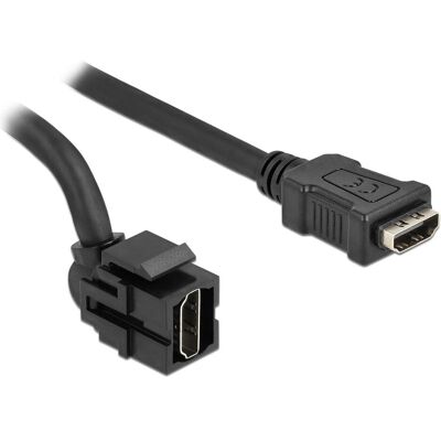 Delock HDMI Keystone Modul (0.30 m), Videokabel, Schwarz Delock HDMI Keystone Modul (0.30 m), Videokabel, Schwarz