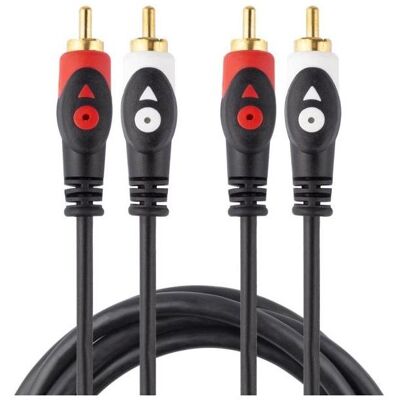 Libox Kabel RCA (Cinch) x2 - RCA (Cinch) x2 1.5m czarny (LB0019) (1.50 m, Cinch Kabel), Audiokabel Libox Kabel RCA (Cinch) x2 - RCA (Cinch) x2 1.5m czarny (LB0019) (1.50 m, Cinch Kabel), Audiokabel