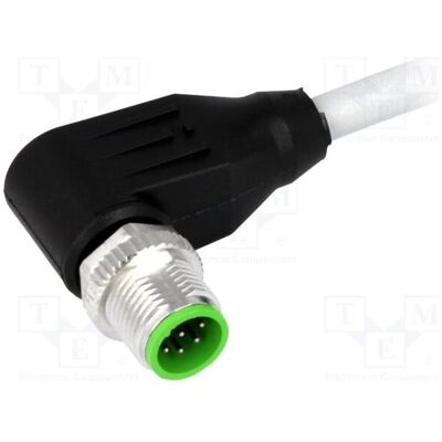 Murr Elektronik Kabel: für Sensoren/Automaten PIN: 8 M12 männlich gewinkelt 3m, Elektronikkabel + Stecker, Grau Murr Elektronik Kabel: für Sensoren/Automaten PIN: 8 M12 männlich gewinkelt 3m, Elektronikkabel + Stecker, Grau