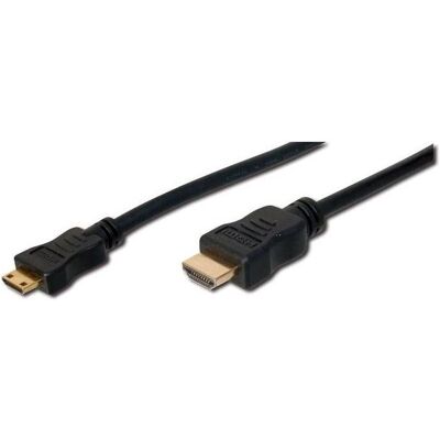 Digitus HDMI(C)/HDMI(A), 2m HDMI-Kabel HDMI Typ A (Standard) HDMI Typ C (Mini) Schwarz (2 m), Videokabel, Schwarz Digitus HDMI(C)/HDMI(A), 2m HDMI-Kabel HDMI Typ A (Standard) HDMI Typ C (Mini) Schwarz (2 m), Videokabel, Schwarz