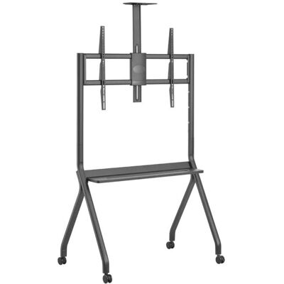 ART mobiler Stand + TV-Halterung 55-100" 120kg (120 kg, 55" - 100"), TV Ständer, Grau, Schwarz ART mobiler Stand + TV-Halterung 55-100" 120kg (120 kg, 55" - 100"), TV Ständer, Grau, Schwarz