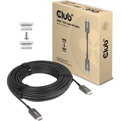 Club 3D HDMI (Typ A) — HDMI (Typ A) (20 m), Videokabel, Schwarz Club 3D HDMI (Typ A) — HDMI (Typ A) (20 m), Videokabel, Schwarz