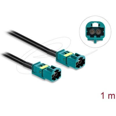 Delock Kabel: Mini-FAKRA-Z-Stecker (doppelt) auf FAKRA-Z-Stecker (doppelt) (Antennenkabel), Antennenkabel Delock Kabel: Mini-FAKRA-Z-Stecker (doppelt) auf FAKRA-Z-Stecker (doppelt) (Antennenkabel), Antennenkabel