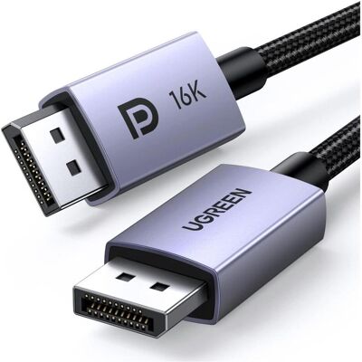 Ugreen DisplayPort — DisplayPort (3 m), Videokabel, Schwarz Ugreen DisplayPort — DisplayPort (3 m), Videokabel, Schwarz
