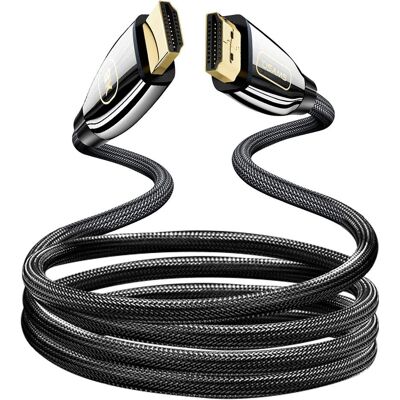 USAMS US-SJ497 HDMI-Kabel - 8K 2m Schwarz USAMS US-SJ497 HDMI-Kabel - 8K 2m Schwarz