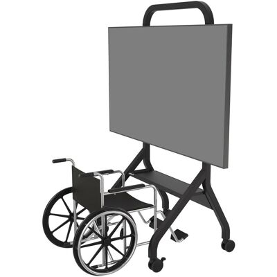 Peerless AV trolley with shelf for displays up to 110inch inches up to 136kg up to VESA 900x600 colo (136.10 kg, 55" - 110"), TV Ständer, Schwarz Peerless AV trolley with shelf for displays up to 110inch inches up to 136kg up to VESA 900x600 colo (136.10 kg, 55" - 110"), TV Ständer, Schwarz