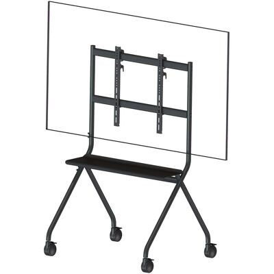 Vision Display Staffelei Trolley - LEBEN (100 kg, 55" - 100"), TV Ständer, Schwarz Vision Display Staffelei Trolley - LEBEN (100 kg, 55" - 100"), TV Ständer, Schwarz