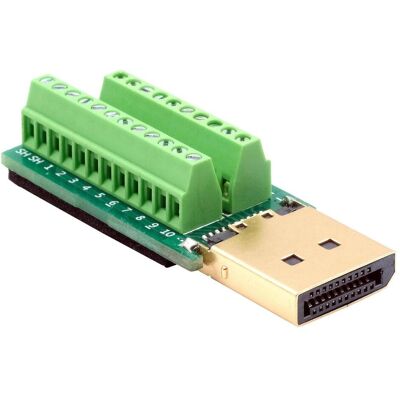 EXSYS DisplayPort Terminal Block Adapter (20 Pin Terminal Block), Data + Video Adapter EXSYS DisplayPort Terminal Block Adapter (20 Pin Terminal Block), Data + Video Adapter