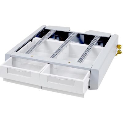 Ergotron SV Supplemental Storage Drawer, Double - Montagekomponente (Auszugsmodul), TV Zubehör, Grau Ergotron SV Supplemental Storage Drawer, Double - Montagekomponente (Auszugsmodul), TV Zubehör, Grau
