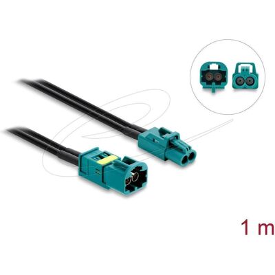 Delock Kabel Mini-FAKRA-Z-Buchse (doppelt) auf FAKRA-Z-Stecker (doppelt) (Antennenkabel), Antennenkabel Delock Kabel Mini-FAKRA-Z-Buchse (doppelt) auf FAKRA-Z-Stecker (doppelt) (Antennenkabel), Antennenkabel