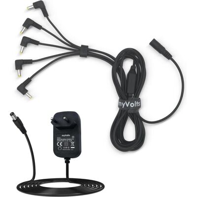 MyVolts EU731M - power splitter cable volca black incl 9V PSU, Stromkabel, Schwarz MyVolts EU731M - power splitter cable volca black incl 9V PSU, Stromkabel, Schwarz