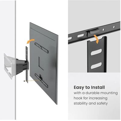 Roline STAFFA TV/MONITOR 43/90 BK NEW MAX 50KG MAX VESA 600*400 TILT (Wand, 50 kg), TV Wandhalterung, Schwarz Roline STAFFA TV/MONITOR 43/90 BK NEW MAX 50KG MAX VESA 600*400 TILT (Wand, 50 kg), TV Wandhalterung, Schwarz