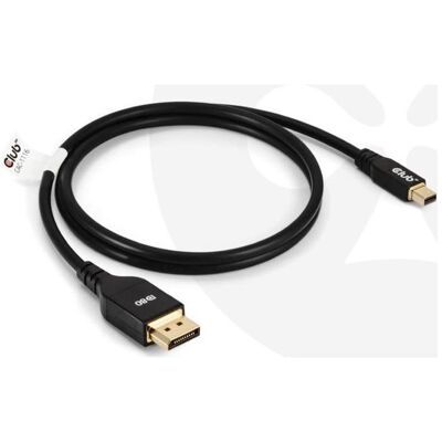 Club 3D Mini DP — DisplayPort (1 m), Videokabel, Schwarz Club 3D Mini DP — DisplayPort (1 m), Videokabel, Schwarz