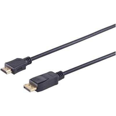 NoName DisplayPort > HDMI (ST-ST) 1m Black (1 m), Videokabel, Schwarz NoName DisplayPort > HDMI (ST-ST) 1m Black (1 m), Videokabel, Schwarz