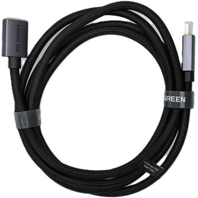 Ugreen Extension Cable HDMI (2 m), Videokabel, Schwarz, Grau Ugreen Extension Cable HDMI (2 m), Videokabel, Schwarz, Grau
