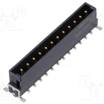 Harting Steckverbinder: Platte-Platte Buchse männlich PIN: 12 vertikal, Elektronikkabel + Stecker Harting Steckverbinder: Platte-Platte Buchse männlich PIN: 12 vertikal, Elektronikkabel + Stecker