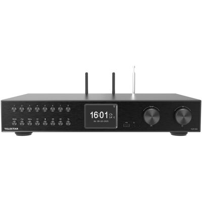 Telestar TOP 500 sw HiFi-Tuner 43cm,Internet/DAB+/UKW,Streaming,BT,HM (Radio Tuner), HiFi Komponente, Schwarz Telestar TOP 500 sw HiFi-Tuner 43cm,Internet/DAB+/UKW,Streaming,BT,HM (Radio Tuner), HiFi Komponente, Schwarz