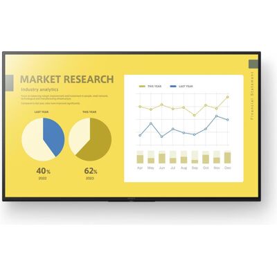 Sony FW-55EZ20L 55IN LED 4K (3840 x 2160 Pixel, 55"), Digital Signage, Schwarz Sony FW-55EZ20L 55IN LED 4K (3840 x 2160 Pixel, 55"), Digital Signage, Schwarz