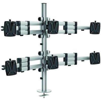 Novus TSS Sextett Monitorarm-SET max. 48kg insg./stufenlos/Tischbef, TV Zubehör, Mehrfarbig, Silber Novus TSS Sextett Monitorarm-SET max. 48kg insg./stufenlos/Tischbef, TV Zubehör, Mehrfarbig, Silber