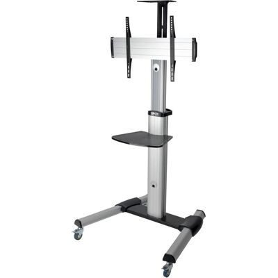 Eaton Rolling TV/Monitor Cart for Flat/Curved 81,28cm 32inch to 177,8cm 70inch TVs and Mon (68.04 kg, 32" - 70"), TV Ständer, Schwarz, Silber Eaton Rolling TV/Monitor Cart for Flat/Curved 81,28cm 32inch to 177,8cm 70inch TVs and Mon (68.04 kg, 32" - 70"), TV Ständer, Schwarz, Silber
