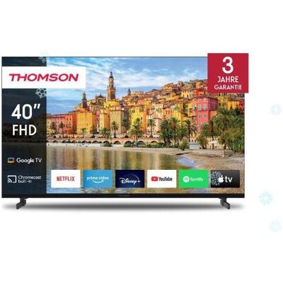 Thomson TV 40 Fhd Frameless Smart T2/C2s2 Google TV (40", LED, Full HD), TV, Schwarz Thomson TV 40 Fhd Frameless Smart T2/C2s2 Google TV (40", LED, Full HD), TV, Schwarz