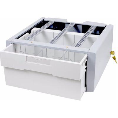 Ergotron Supplemental Storage Drawer, Single Tall - Montagekomponente (Schubfach), TV Zubehör, Grau, Weiss Ergotron Supplemental Storage Drawer, Single Tall - Montagekomponente (Schubfach), TV Zubehör, Grau, Weiss