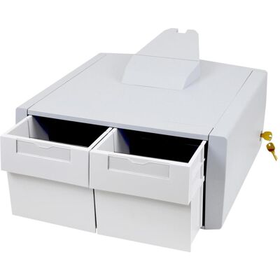 Ergotron Primary Double Tall - Montagekomponente (2 Schubladen Modul), TV Zubehör, Grau Ergotron Primary Double Tall - Montagekomponente (2 Schubladen Modul), TV Zubehör, Grau