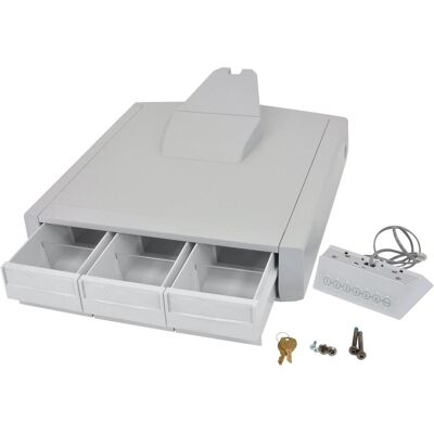 Ergotron SV44 Primary Triple Drawer for LCD Cart - Montagekomponente (Schubfach), TV Zubehör, Grau, Weiss Ergotron SV44 Primary Triple Drawer for LCD Cart - Montagekomponente (Schubfach), TV Zubehör, Grau, Weiss