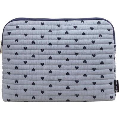 Exacompta Laptophülle 13-14" Herzen (14"), Notebooktasche, Blau Exacompta Laptophülle 13-14" Herzen (14"), Notebooktasche, Blau
