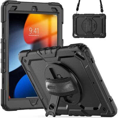 Accezz Rugged Backcover met schouderstrap iPad Air 3 (2019) / Pro 10.5 (2017) - Zwart (Apple iPad Pro 10.5 2017), Tablet Hülle, Schwarz Accezz Rugged Backcover met schouderstrap iPad Air 3 (2019) / Pro 10.5 (2017) - Zwart (Apple iPad Pro 10.5 2017), Tablet Hülle, Schwarz