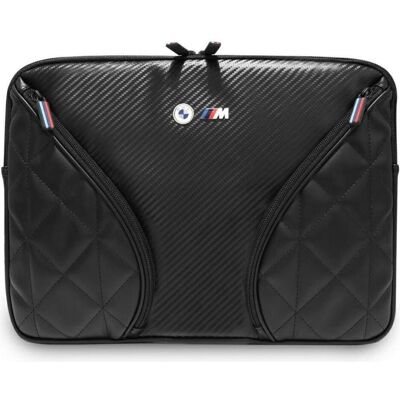 BMW Bag Carbon Pockets & Metal Logo Sleeve 14" black (14"), Notebooktasche, Schwarz BMW Bag Carbon Pockets & Metal Logo Sleeve 14" black (14"), Notebooktasche, Schwarz