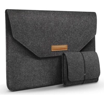 Screenguard 2-in-1 Felt Sleeve (13.30", Apple, Universal), Notebooktasche, Grau Screenguard 2-in-1 Felt Sleeve (13.30", Apple, Universal), Notebooktasche, Grau