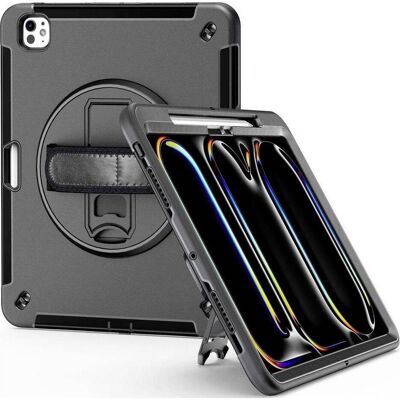 JT Berlin Rugged Kickstand & Handstrap Case Apple iPad Pro 13 2024 schwarz bulk (30016) (Apple iPad Pro 13 2024, Apple iPad Pro 13 2025), Tablet Hülle, Schwarz JT Berlin Rugged Kickstand & Handstrap Case Apple iPad Pro 13 2024 schwarz bulk (30016) (Apple iPad Pro 13 2024, Apple iPad Pro 13 2025), Tablet Hülle, Schwarz