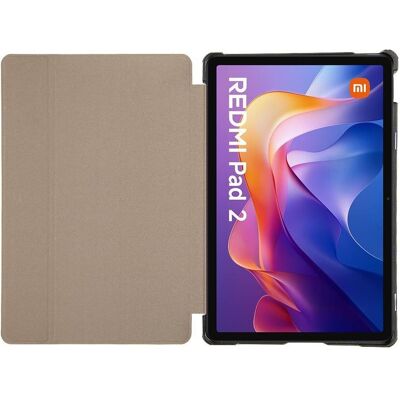 Tactical Book Tri Fold Case für XIAOMI Redmi Pad 2 Schwarz (Xiaomi Redmi Pad 2), Tablet Hülle, Schwarz Tactical Book Tri Fold Case für XIAOMI Redmi Pad 2 Schwarz (Xiaomi Redmi Pad 2), Tablet Hülle, Schwarz