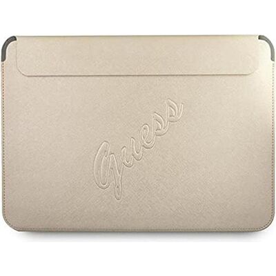 Guess Saffiano Vintage Laptoptasche - Für 13/14" Macbook - Gold Guess Saffiano Vintage Laptoptasche - Für 13/14" Macbook - Gold
