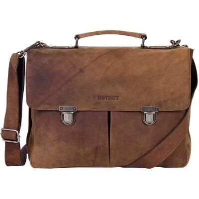 DSTRCT Wall Street A4 Laptop -Tasche - 15,4 Zoll - braun (15.40"), Notebooktasche, Braun DSTRCT Wall Street A4 Laptop -Tasche - 15,4 Zoll - braun (15.40"), Notebooktasche, Braun
