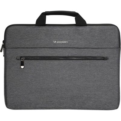 Wozinsky Torba Torba na laptop WTL-15 15.6" z rączką i metalowym zamkiem - szara (15.60"), Notebooktasche, Grau Wozinsky Torba Torba na laptop WTL-15 15.6" z rączką i metalowym zamkiem - szara (15.60"), Notebooktasche, Grau