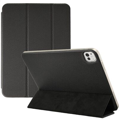 Accezz Leather Trifold Bookcase Apple iPad Pro 13 (2025) M5 / (2024) M4 - Zwart (Apple iPad Pro 13 2024, Apple iPad Pro 13 2025), Tablet Hülle, Schwarz Accezz Leather Trifold Bookcase Apple iPad Pro 13 (2025) M5 / (2024) M4 - Zwart (Apple iPad Pro 13 2024, Apple iPad Pro 13 2025), Tablet Hülle, Schwarz