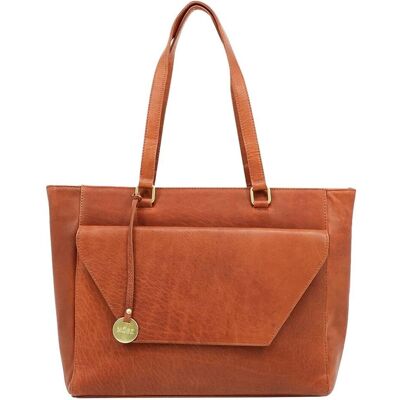 Môsz Mosz Laptop -Tasche / Werkas Damen - 15,6 Zoll - Leder - Denise - Cognac (15.60"), Notebooktasche, Braun Môsz Mosz Laptop -Tasche / Werkas Damen - 15,6 Zoll - Leder - Denise - Cognac (15.60"), Notebooktasche, Braun