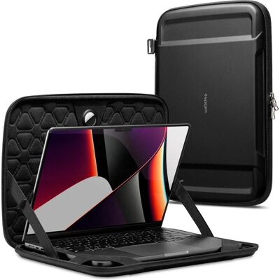 Spigen Rugged Armor Pouch Pro (16", Universal), Notebooktasche, Schwarz Spigen Rugged Armor Pouch Pro (16", Universal), Notebooktasche, Schwarz